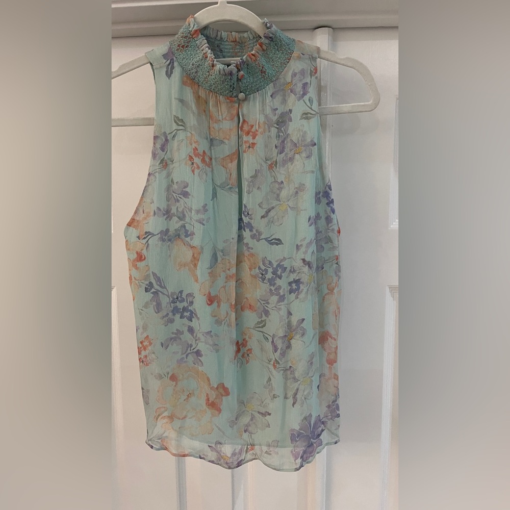 Alice + Olivia Pastel Ruffle Blouse